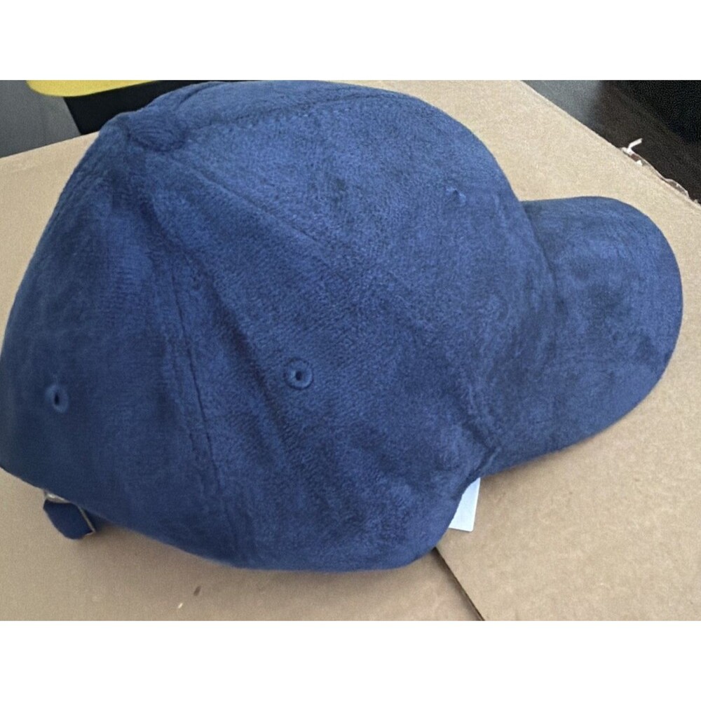 AQUA Women's Faux Suede Baseball Cap Navy Blue One Size - Picture 8 of 11